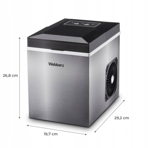 KOSTKARKA DO LODU DOMOWA MASZYNA DO KOSTEK KUSZONY LÓD 10 KG 165W WEBBER