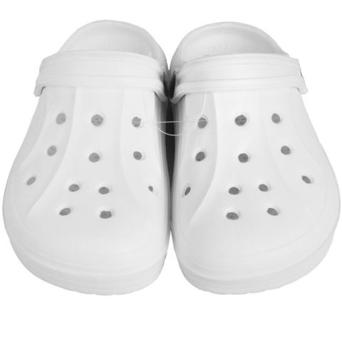DAMSKIE KLAPKI ogrodowe/basenowe buty LEKKIE chodaki PIANKOWE BIAŁE/36
