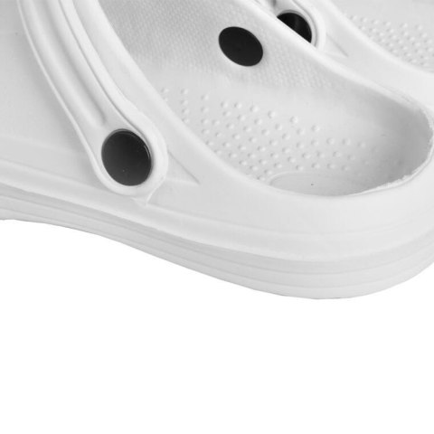 DAMSKIE KLAPKI ogrodowe/basenowe buty LEKKIE chodaki PIANKOWE BIAŁE/36