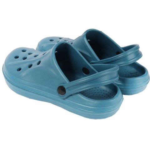 MĘSKIE KLAPKI ogrodowe/basenowe buty LEKKIE chodaki PIANKOWE NIEBIESKIE 40