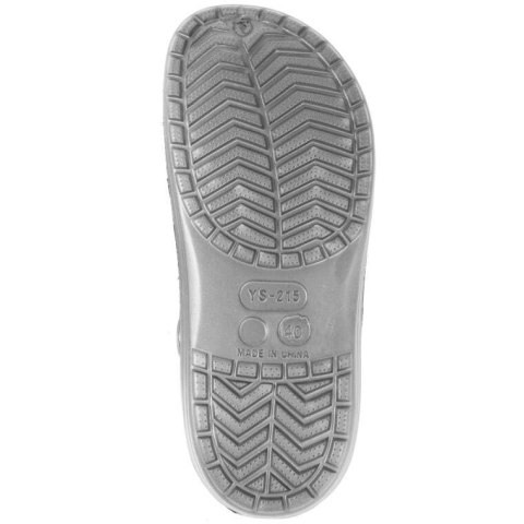 MĘSKIE KLAPKI ogrodowe/basenowe buty LEKKIE chodaki PIANKOWE SZARE 42