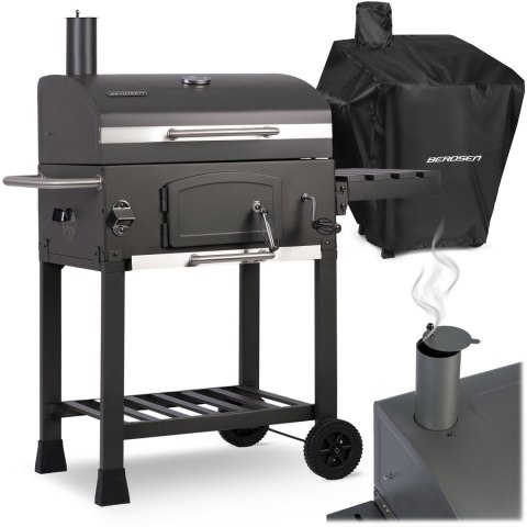 Grill węglowy z pokrowcem Berdsen BD-891 czarny ogrodowy