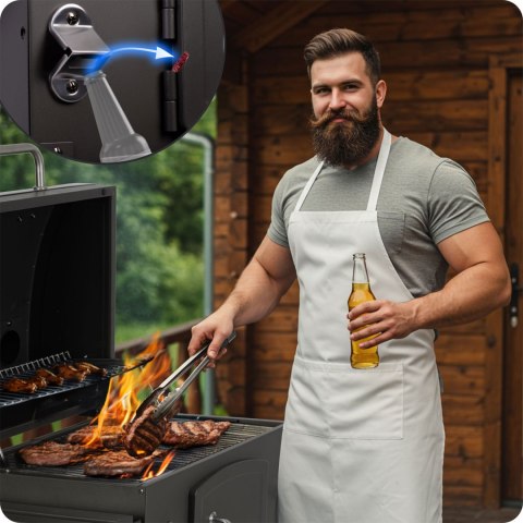 Grill węglowy z pokrowcem Berdsen BD-891 czarny ogrodowy