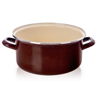 Garnek emaliowany indukcja na indukcję gaz BROWN 24 cm 4L ORION 113329