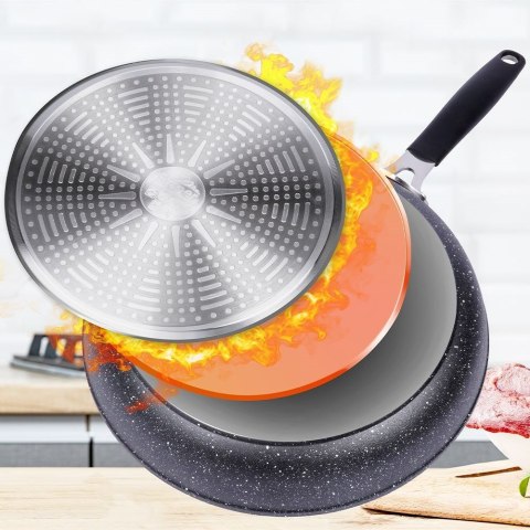 Patelnia granitowa do smażenia nieprzywierająca indukcja STONER 24 cm ORION 112927