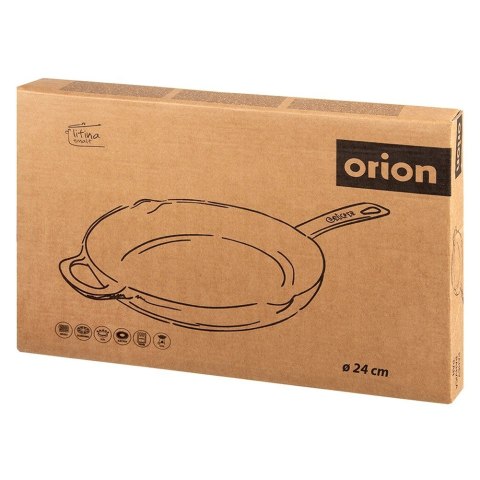 Patelnia żeliwna emaliowana indukcja na indukcję ciężka LITINA 24 cm ORION 113217