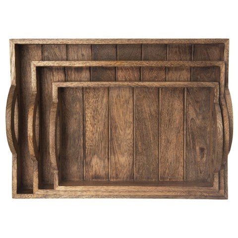 Taca drewniana do serwowania przekąsek MANGO 40.5x30.5cm ORION 153863