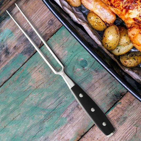 Widelec do mięsa na grilla stalowy długi MASTER 30cm ORION 143908