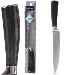 Nóż kuchenny stalowy pojedyńczy DAMASCUS 30.5cm ORION 831175