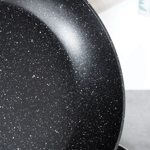 Patelnia granitowa nieprzywierająca indukcja NON-STICK BLACK&WOOD 24 cm VILDE 199060