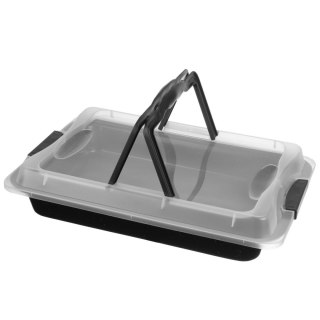 FORMA BLACHA DO PIECZENIA 42 X 29 X 5,5 CM Z POKRYWĄ, POWŁOKA NON-STICK BRUNBESTE BB-2552
