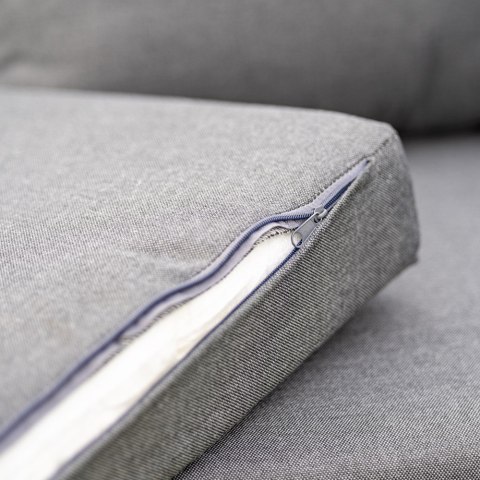 Zestaw Mebli Ogrodowych Jadalnianych DUISBURG Sofa Fotel Stolik ANTRACYT / BRĄZOWY