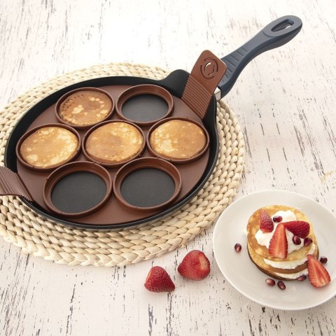 FORMA FOREMKA DO SMAŻENIA JAJEK PANCAKE SILIKONOWA BRĄZOWA SILLINIE ORION 151791