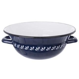 MISKA KUCHENNA STALOWA EMALIOWANA RETRO MODROBILA 26CM 2.5L ORION 113515