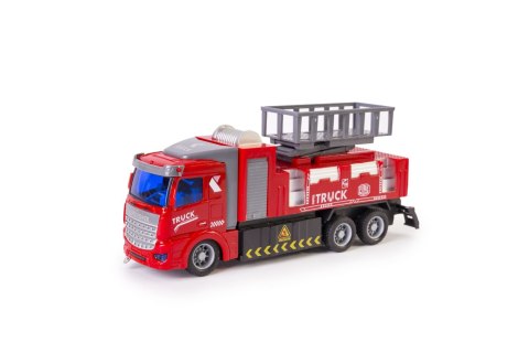 Zdalnie Sterowany Samochód Wóz Straż Pożarna Efekty Świetlne Auto Dla Strażaka 22cm