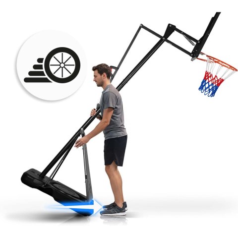 Kosz do koszykówki regulowany 160-305cm stabilny duży Neo-Sport NS-284