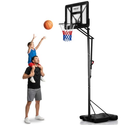 Kosz do koszykówki regulowany 170-305cm stabilny duży Neo-Sport NS-283