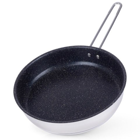 Patelnia stalowa ze stali nierdzewnej nieprzywierająca indukcja GRANDE 26 cm ORION 113205