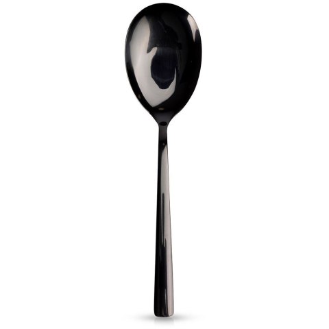 ŁYŻKA DO SERWOWANIA NAKŁADANIA SAŁATY ZE STALI NIERDZEWNEJ CZARNA BLACK 25CM ORION 144607