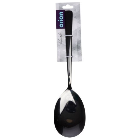 ŁYŻKA DO SERWOWANIA NAKŁADANIA SAŁATY ZE STALI NIERDZEWNEJ CZARNA BLACK 25CM ORION 144607