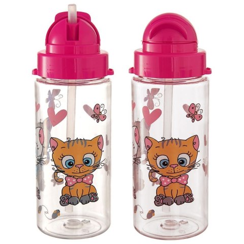 Butelka dla dziecka dzieci do picia Tritan KOTEK 490 ml ORION 143776
