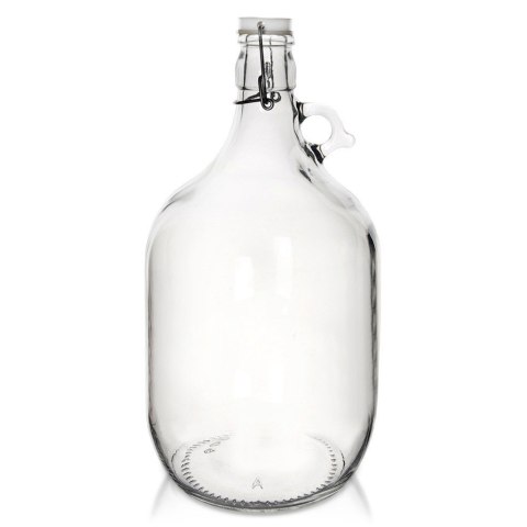 Butelka z klipsem gąsior na wino alkohol szklany 5L ORION 127720