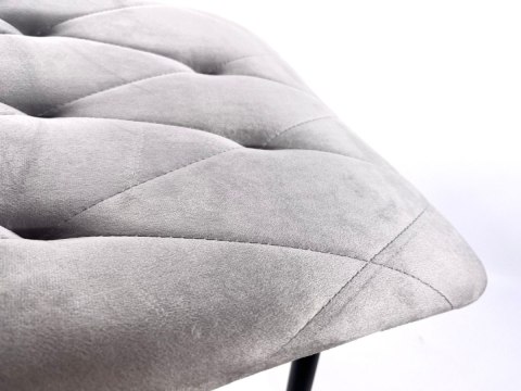 Krzesło tapicerowane BORGO VELVET LIGHT GREY PRO