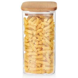 Pojemnik na produkty sypkie suche szklany z pokrywką i uszczelką 1.5L ORION 127587
