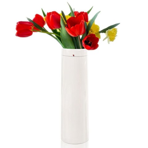Wazon na kwiaty ceramiczny wysoki biały SERCE 23cm ORION 820172
