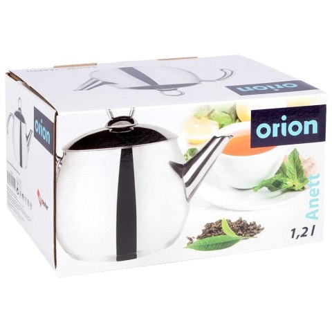 Czajnik stalowy z gwizdkiem na gaz srebrny ANETT 1.2L ORION 113518