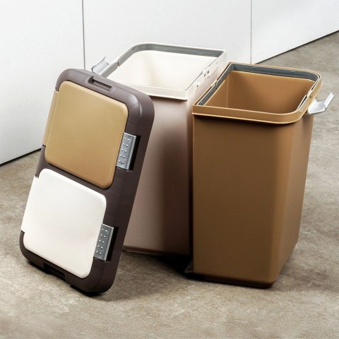 Kosz do segregacji odpadów śmieci śmietnik pojemnik plastikowy 2x10L ORION 731259