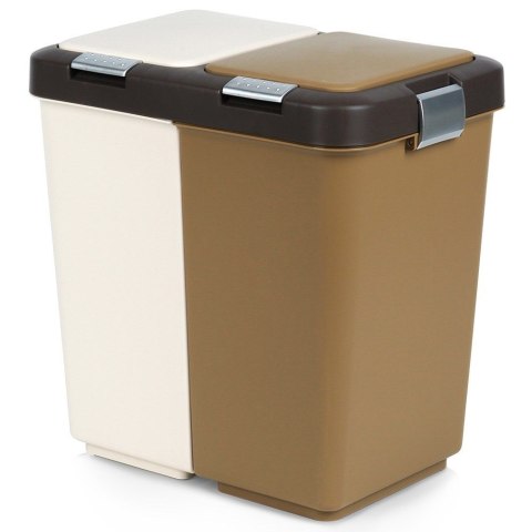 Kosz do segregacji odpadów śmieci śmietnik pojemnik plastikowy 2x10L ORION 731259