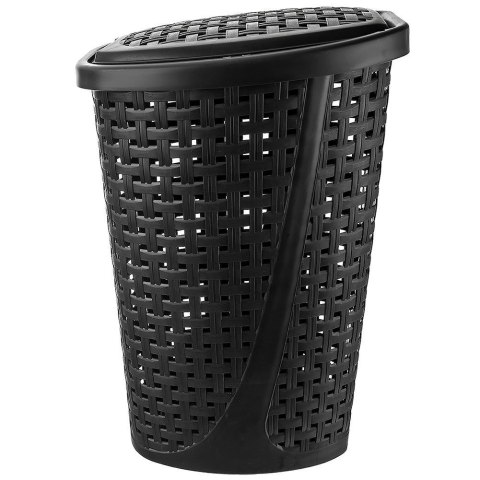 Kosz na pranie plastikowy czarny 45L ORION 731505