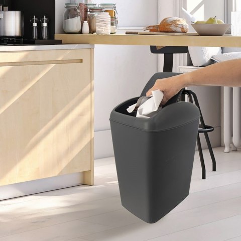 Kosz na śmieci do odpadów śmietnik plastikowy szary 20L pojemnik ORION 731704
