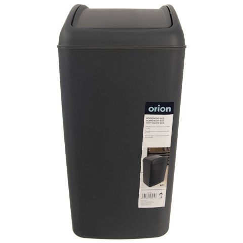 Kosz na śmieci odpady śmietnik plastikowy szary duży 40L ORION 731706