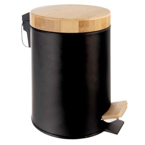 Kosz na śmieci z pedałem do kuchni łazienkowy czarny mały BLACK 3L ORION 731719