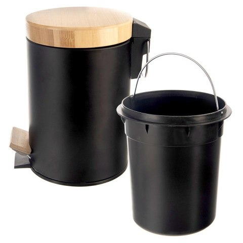 Kosz na śmieci z pedałem do kuchni łazienkowy czarny mały BLACK 3L ORION 731719