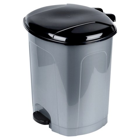 Kosz na śmieci z pedałem plastikowy szary łazienkowy do kuchni 50L ORION 731382