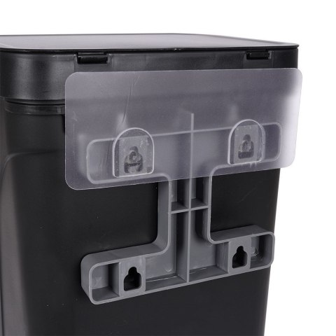 Kosz na śmieci zawieszany na ścianę szafkę drzwi śmietnik czarny 10L ORION 731347