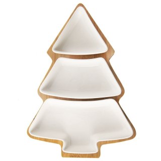 Miseczki na przekąski sos dip porcelanowe białe WHITELINE 28cm 4-ele ORION 129203
