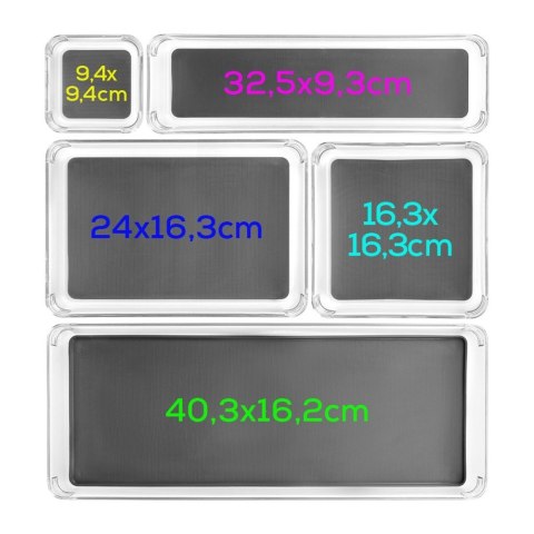 Pojemnik do przechowywania GREY 40x16x4.5cm ORION 731622