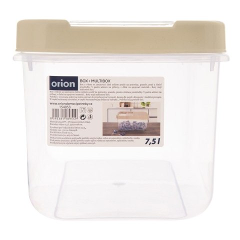 Pojemnik do przechowywania na kapsułki proszek i karmę beżowy 7.5L ORION 154053