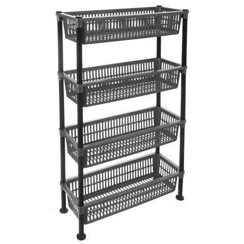 Regał łazienkowy wąski 4-poziomowy GREY 50x19.5x83cm ORION 812613