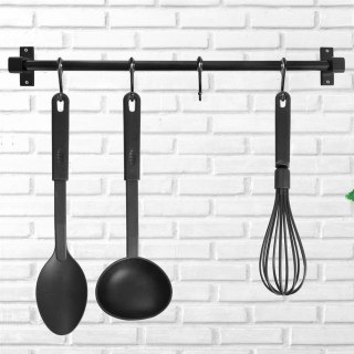 Reling kuchenny metalowy czarny uchwyt organizer RADKA 50.5cm ORION 530878