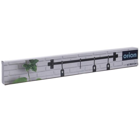 Reling kuchenny metalowy czarny uchwyt organizer RADKA 50.5cm ORION 530878