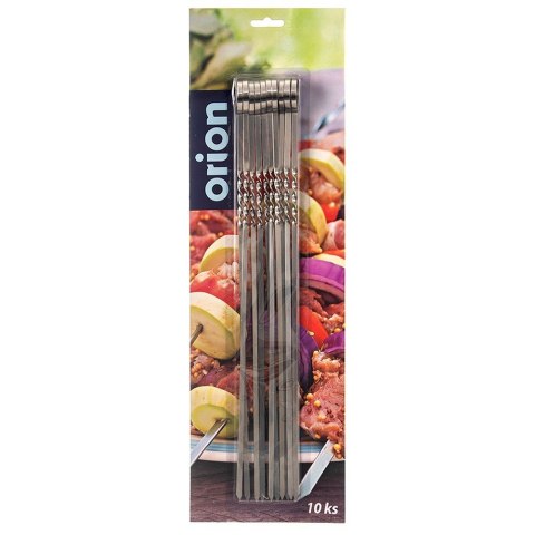 Szpikulce do szaszłyków mięsa szampury stalowe 38.5cm 10 sztuk ORION 153205