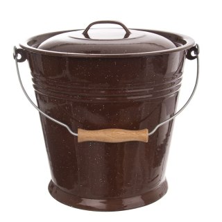 Wiadro do żywności na żywność stalowe nierdzewne brązowe BROWN 10L ORION 720200