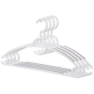 Wieszaki na ubrania białe obrotowe antypoślizgowe 4 sztuki ORION 830746