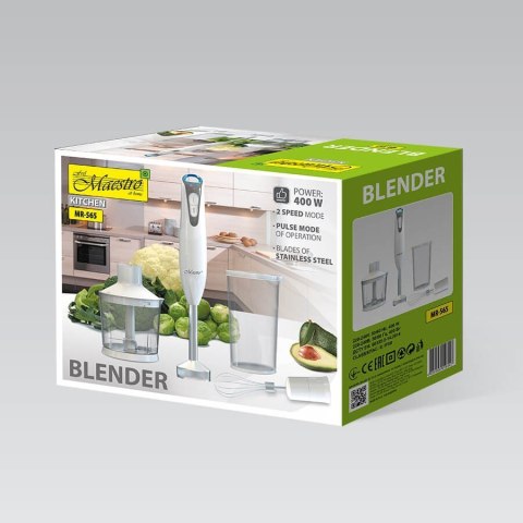 Blender ręczny 400W biały MAESTRO MR-565