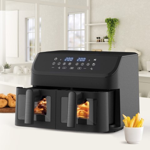 Frytownica beztłuszczowa dwukomorowa frytkownica 2000W 2 x 4.5L MAESTRO MR-758